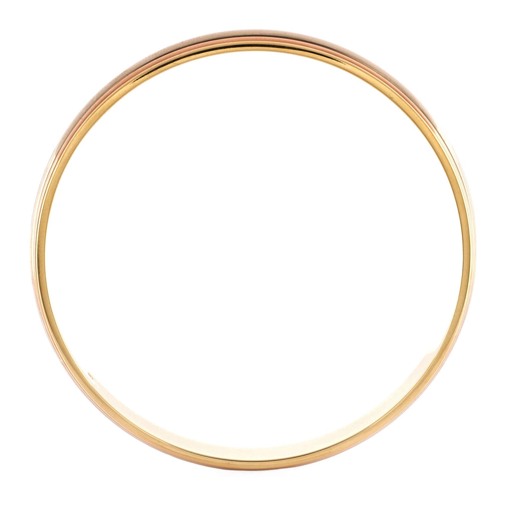 Trinity Bangle Bracelet 18K Tricolor Gold