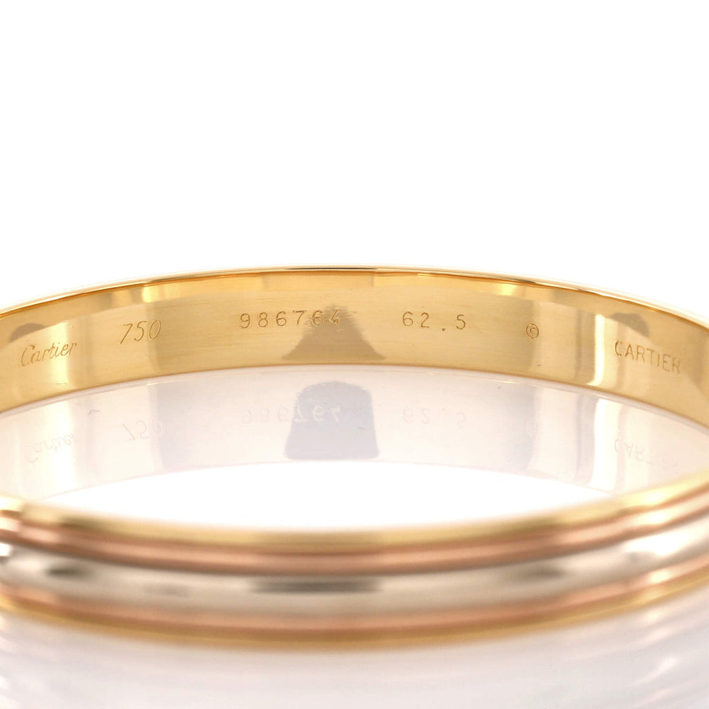 Trinity Bangle Bracelet 18K Tricolor Gold