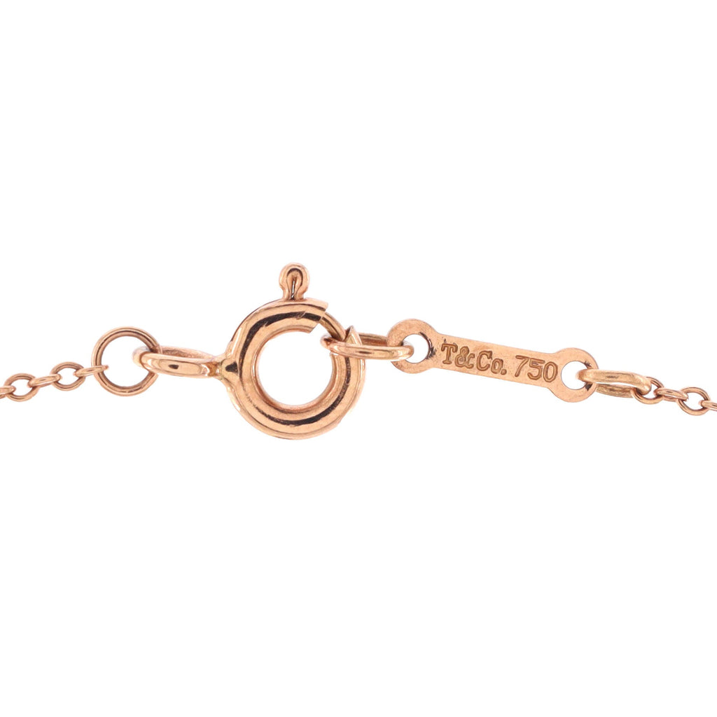 Paloma Picasso 6 Heart Pendant Necklace 18K Rose Gold Mini