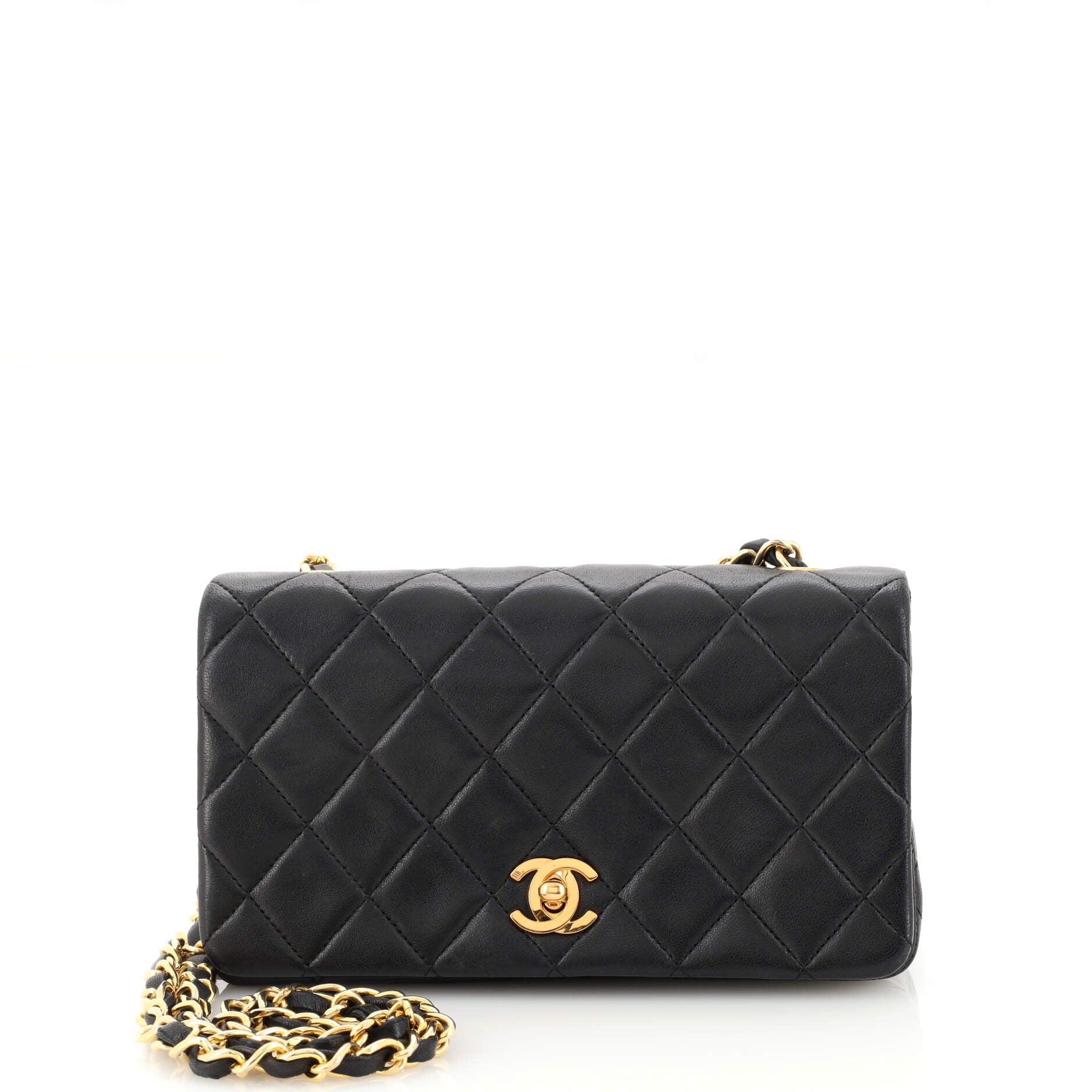 Vintage Full Flap Bag Quilted Lambskin Mini
