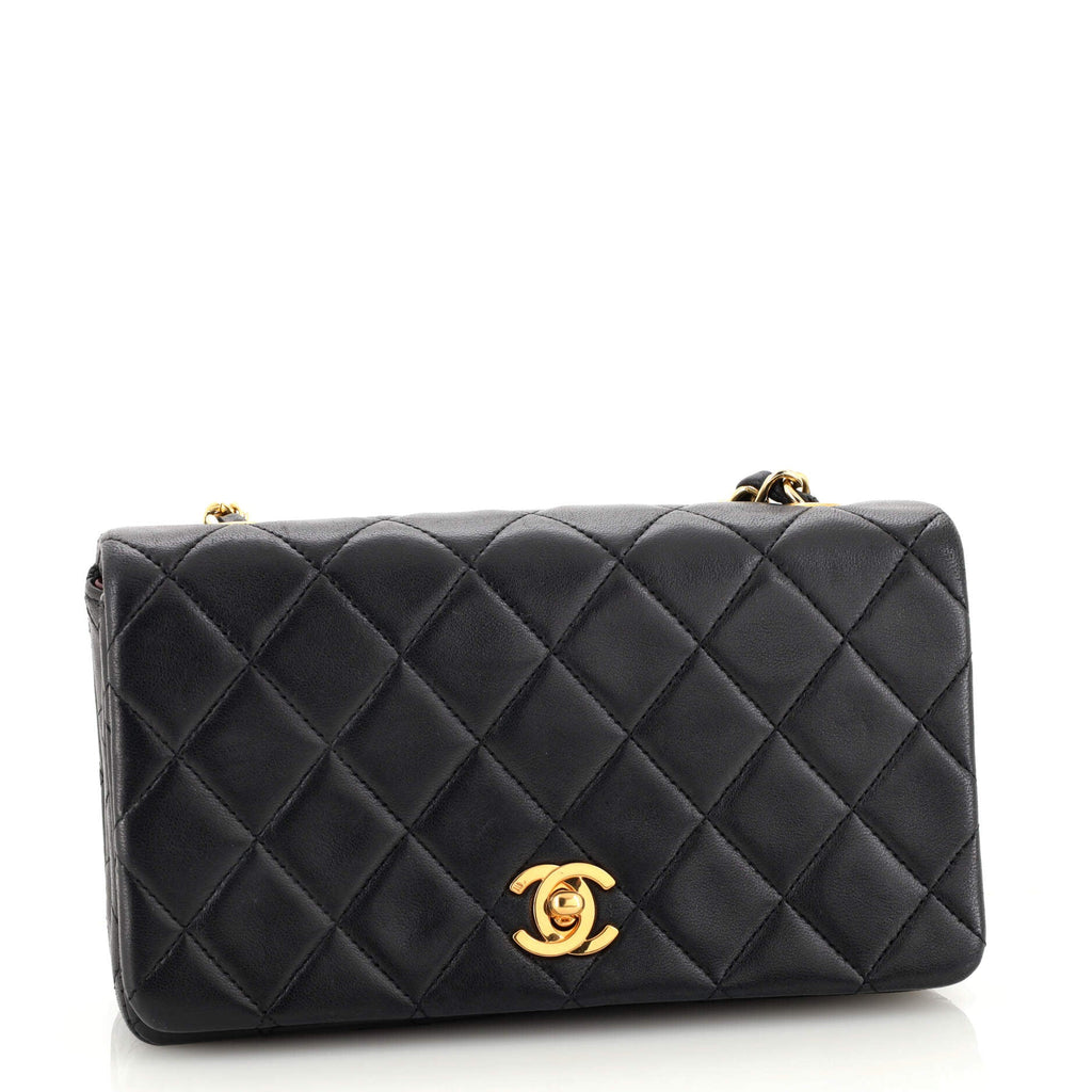 Vintage Full Flap Bag Quilted Lambskin Mini