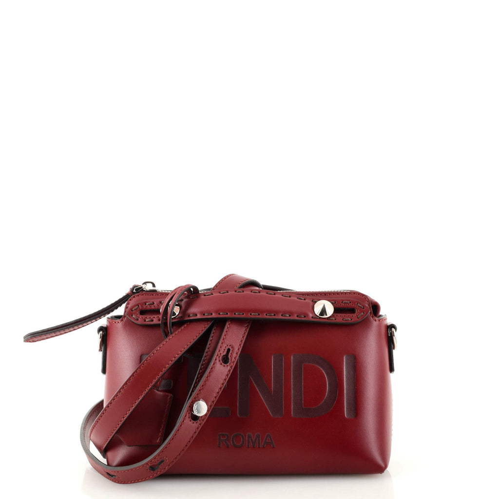 Logo By The Way Satchel Embossed Leather Mini