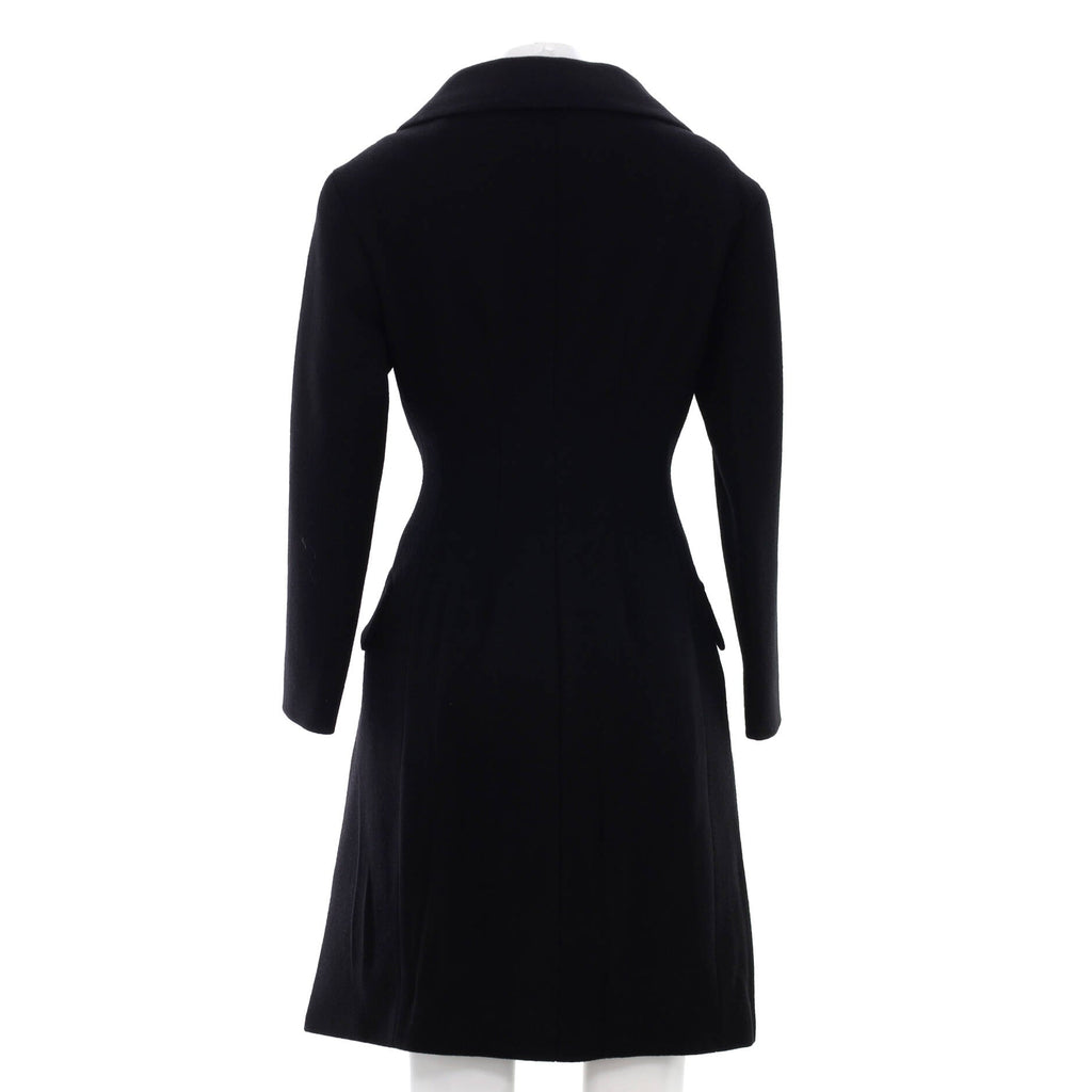 Women's Double Breasted Long Coat Wool