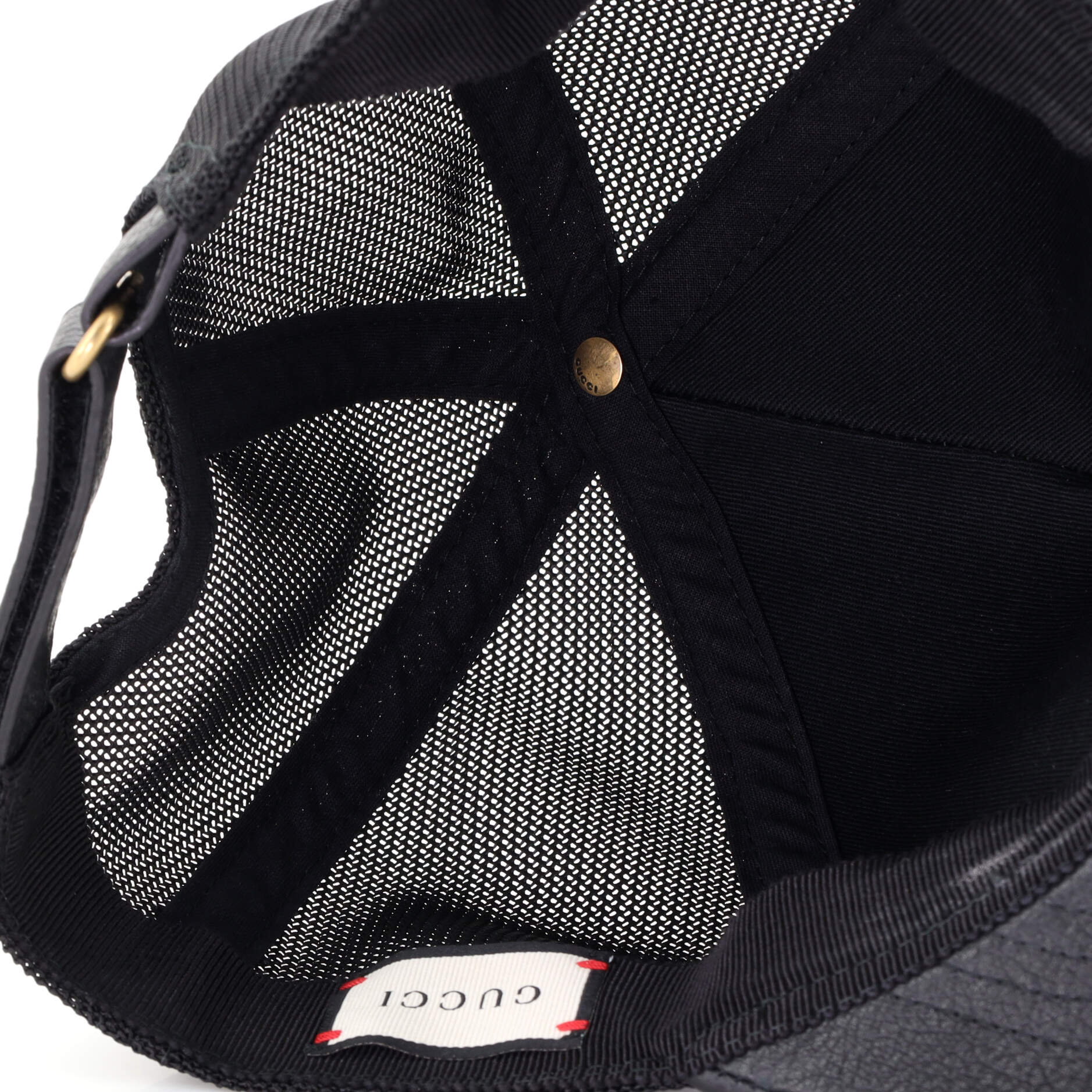 Logo Baseball Cap Printed Leather Small