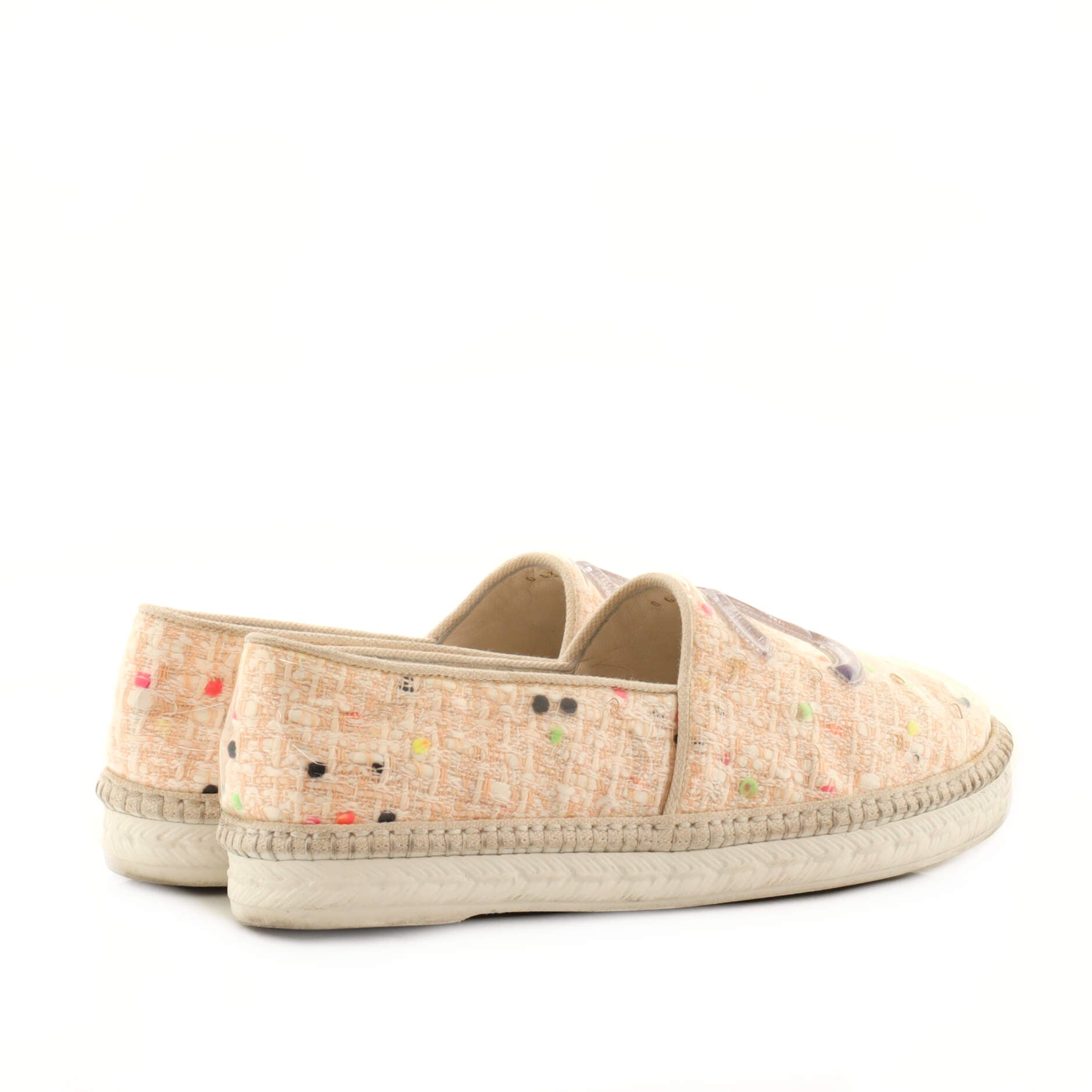 Chanel CC Espadrilles Tweed and PVC