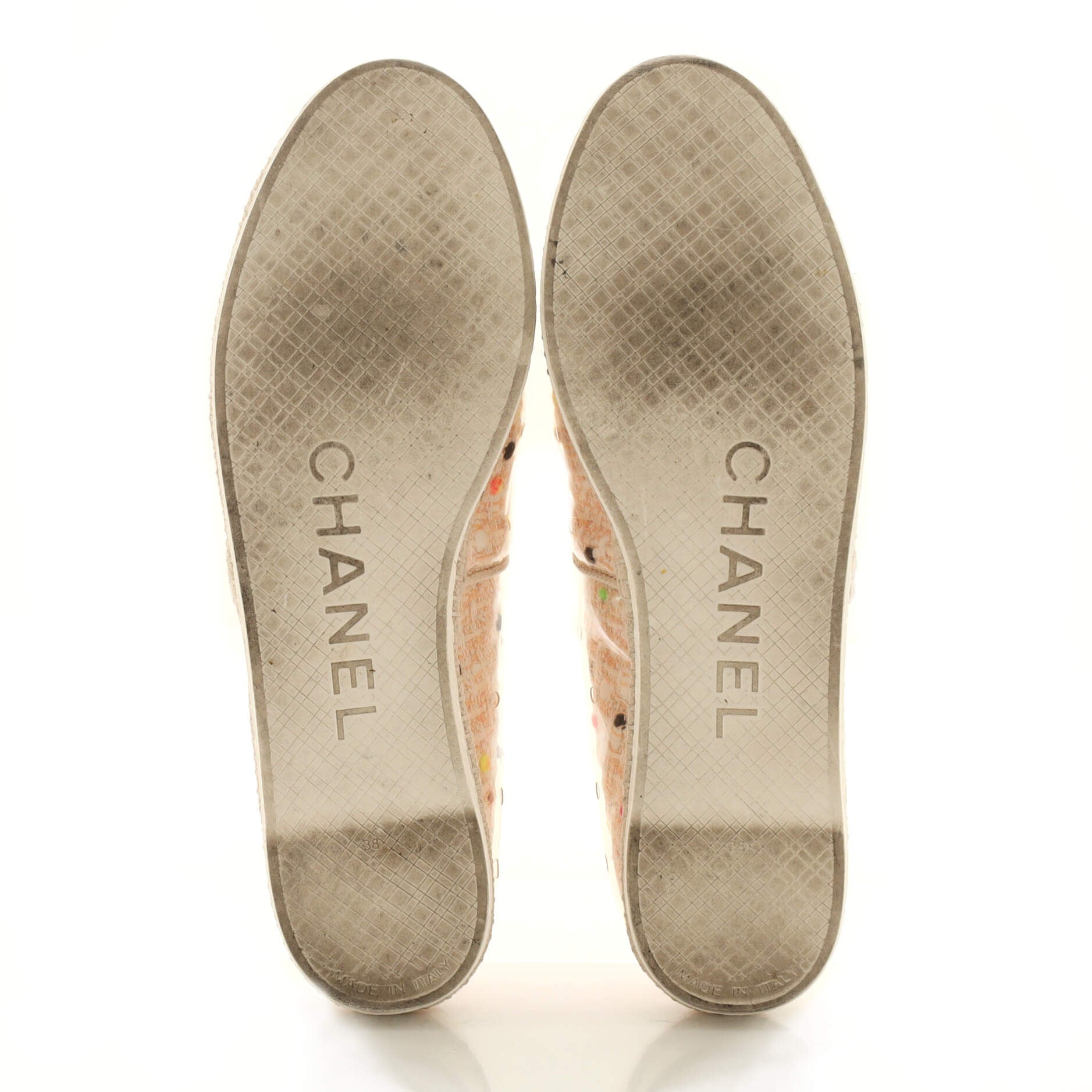 Chanel CC Espadrilles Tweed and PVC