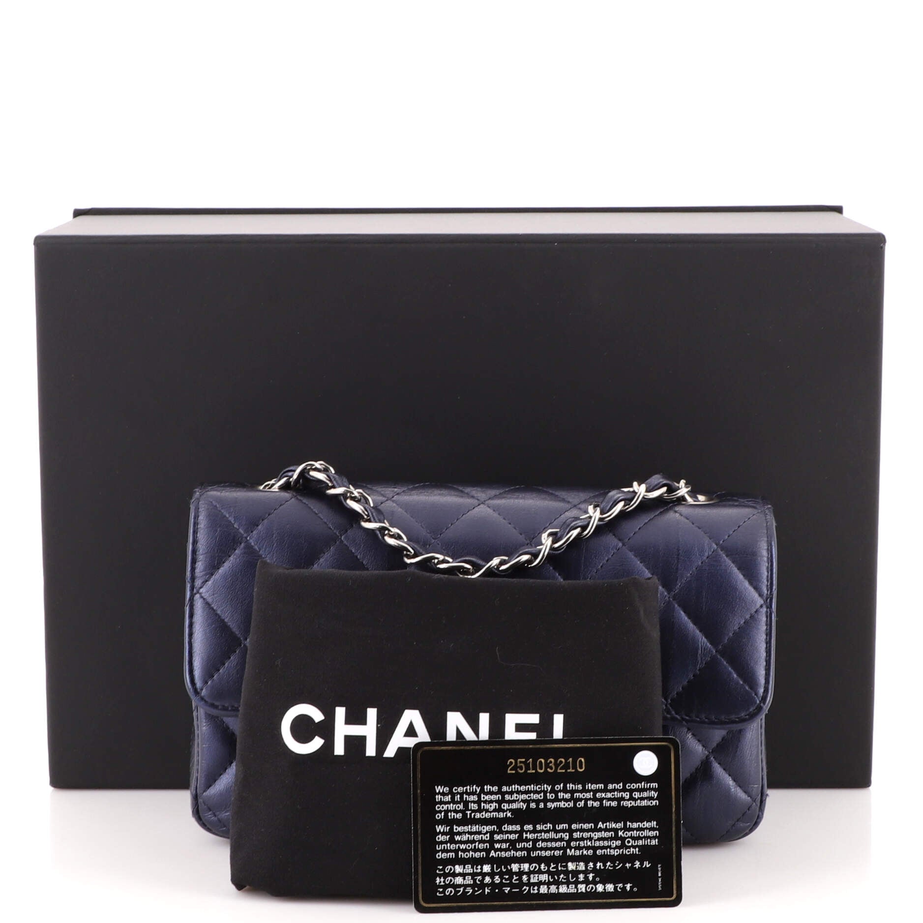 Classic Single Flap Bag Quilted Iridescent Calfskin Mini