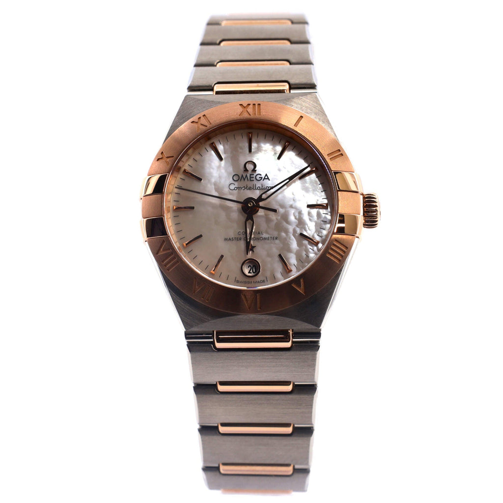 Constellation Chronometer Co-Axial Automatic Watch Stainless Steel and Rose Gold with Mother of Pearl 29