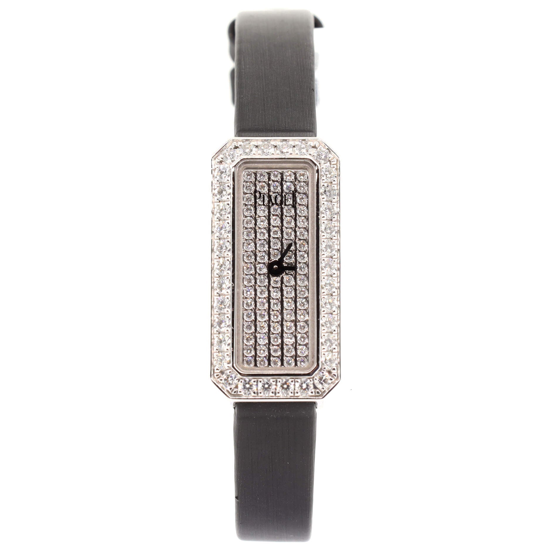 Limelight Diamonds Quartz Watch White Gold and Satin with Diamond Bezel and Pave Dial 16