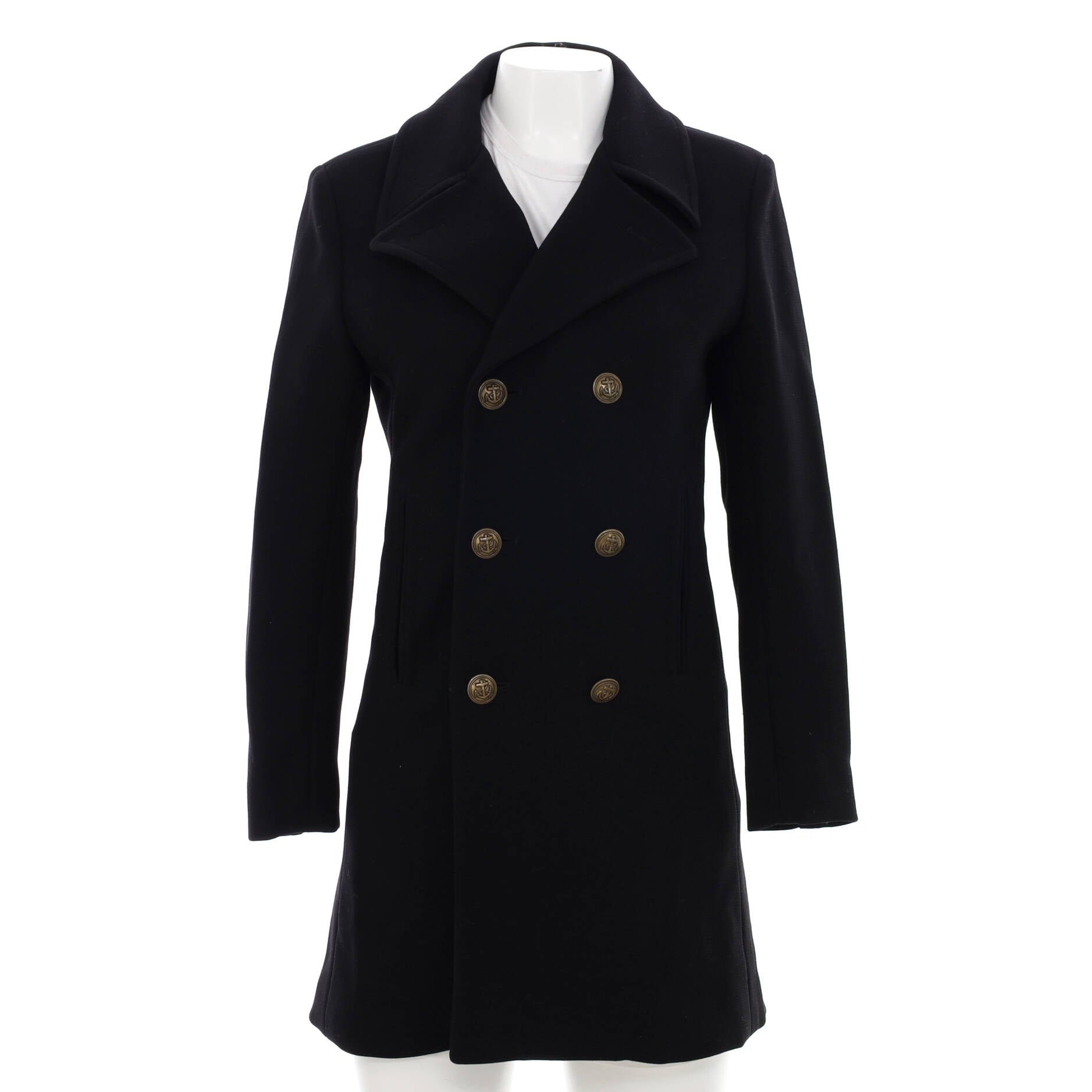 Women's Double Breasted Coat Wool