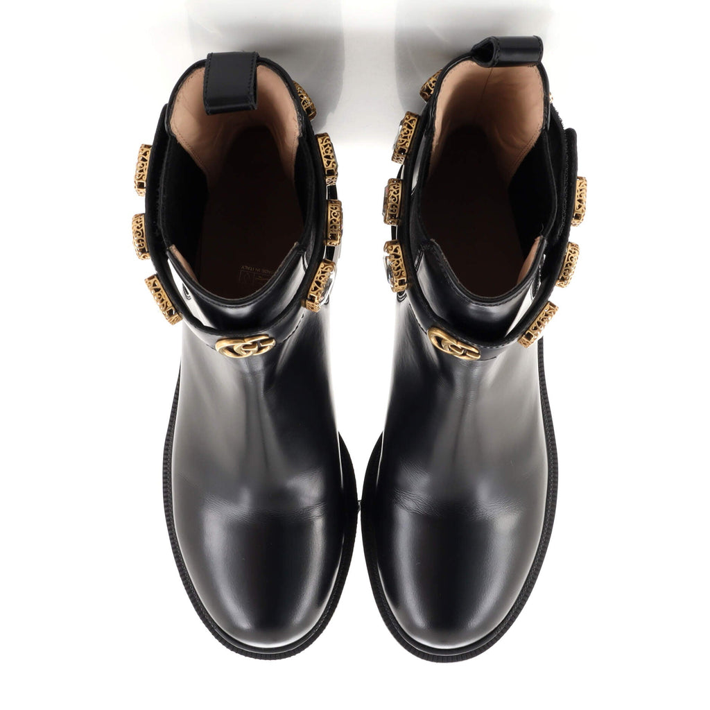 Women's Trip Boots Embellished Leather