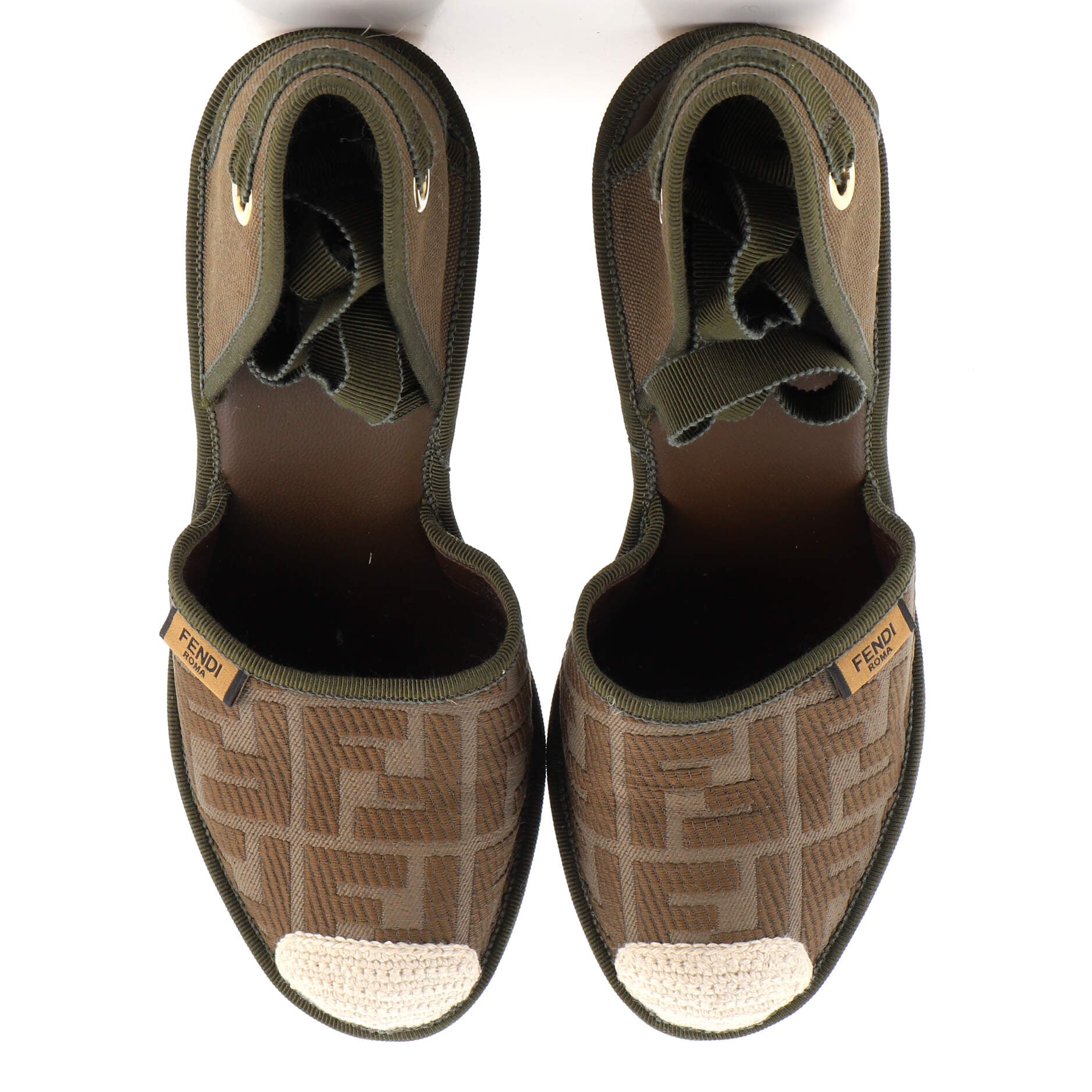Women's Ankle-Wrap Wedge Espadrilles Zucca Jacquard