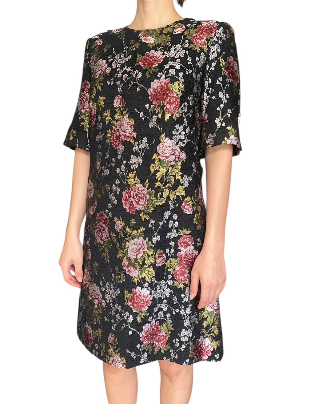 Dolce & Gabbana Floral Jacquard Mini Dress - 44 / US 8
