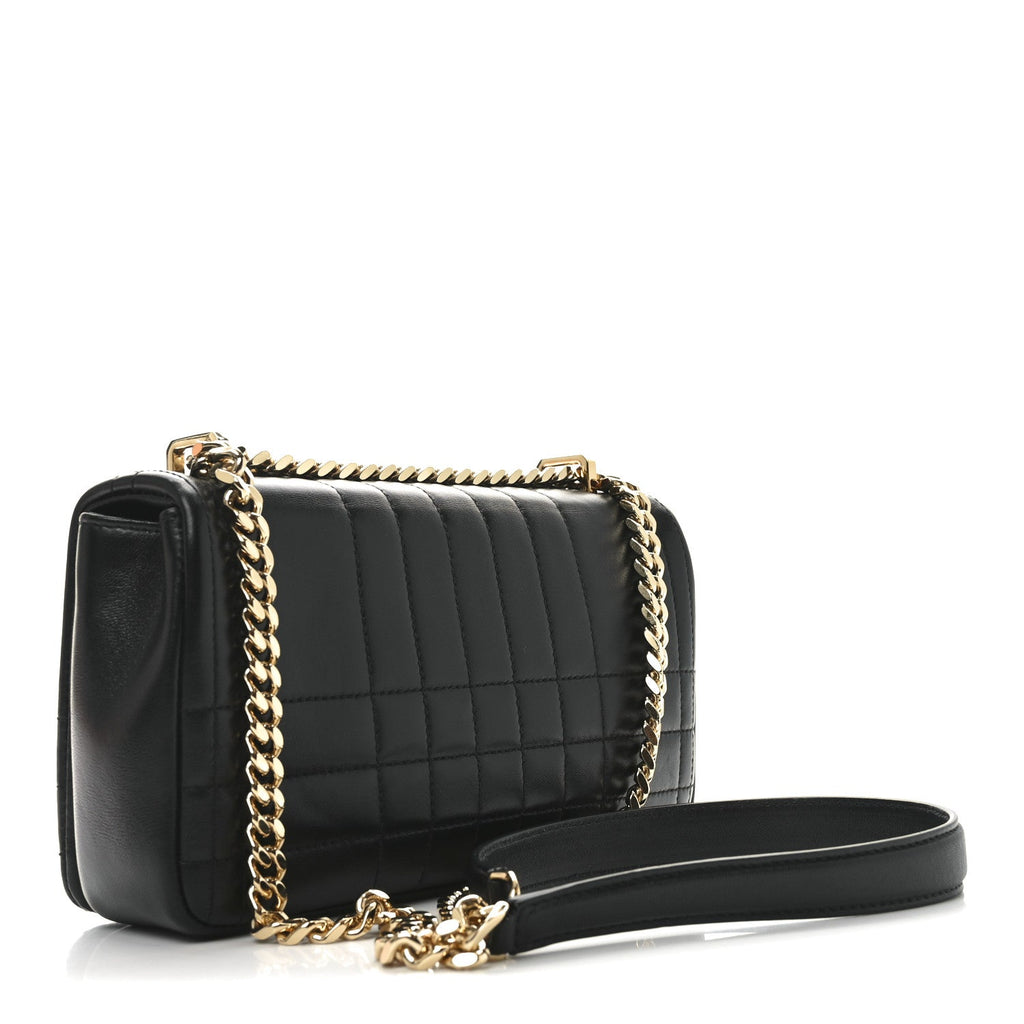 Lambskin Quilted Small Lola Bag Black