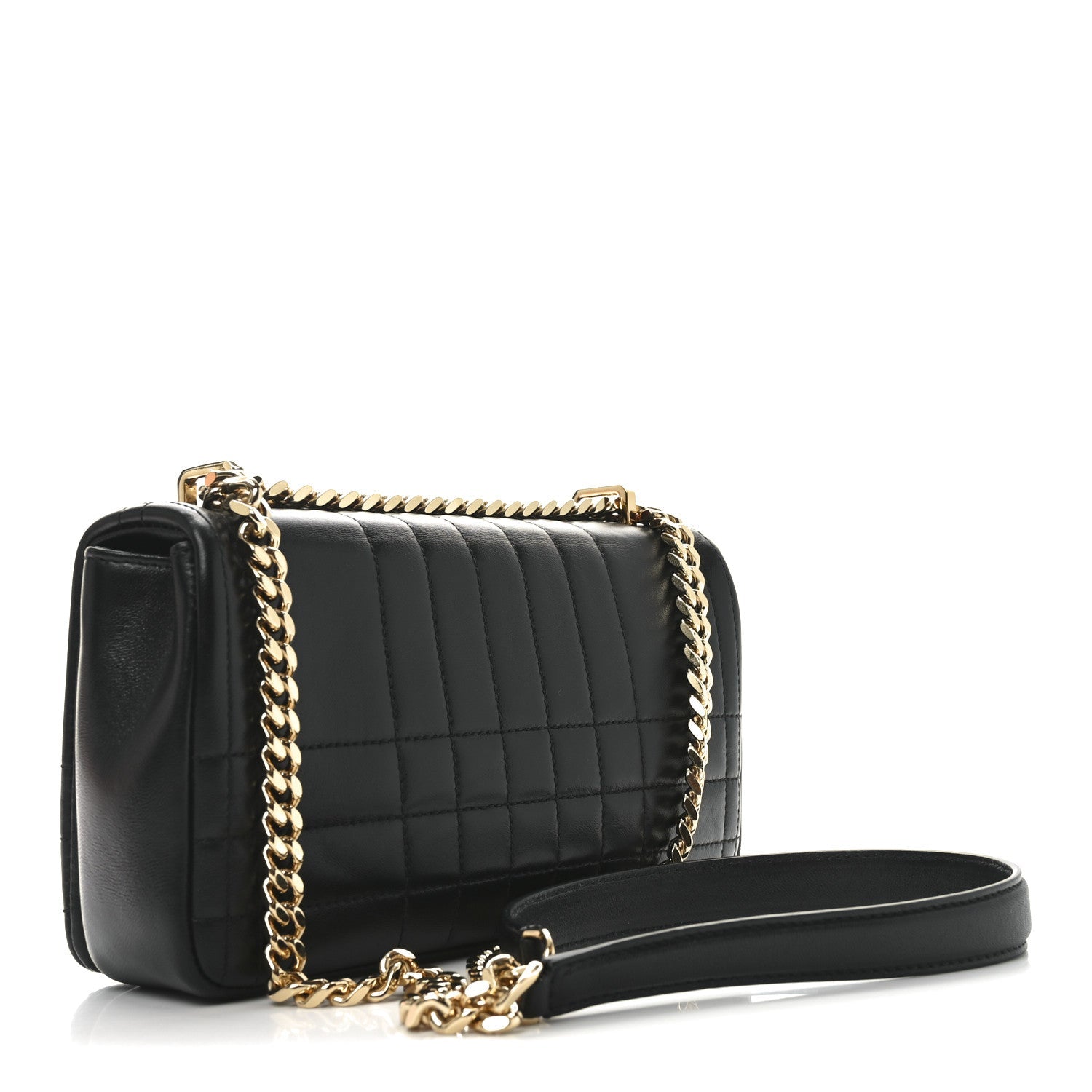 Lambskin Quilted Small Lola Bag Black