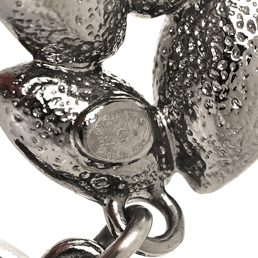 Crystal Sparkling Wheat CC Drop Earrings Silver