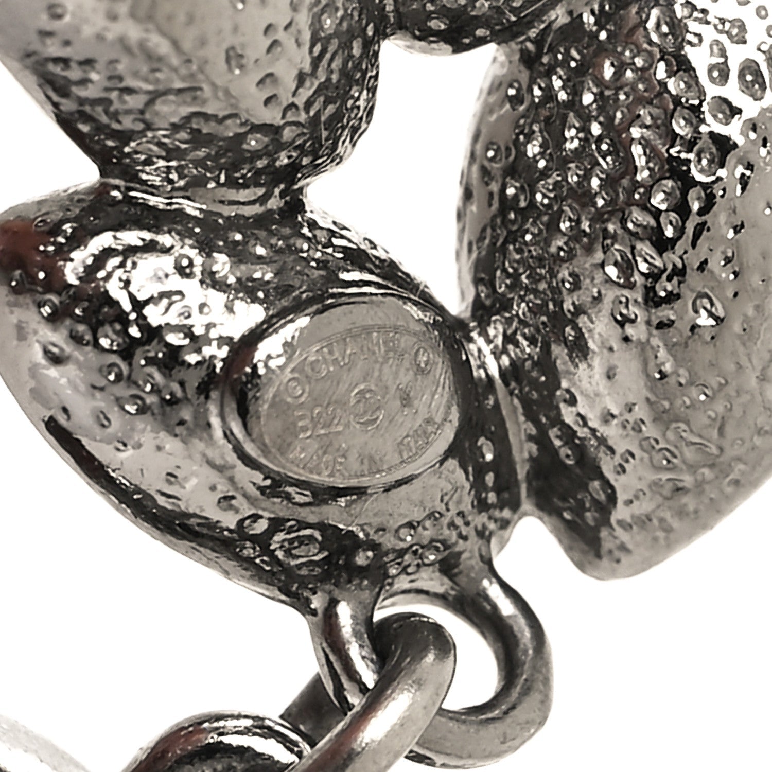 Crystal Sparkling Wheat CC Drop Earrings Silver