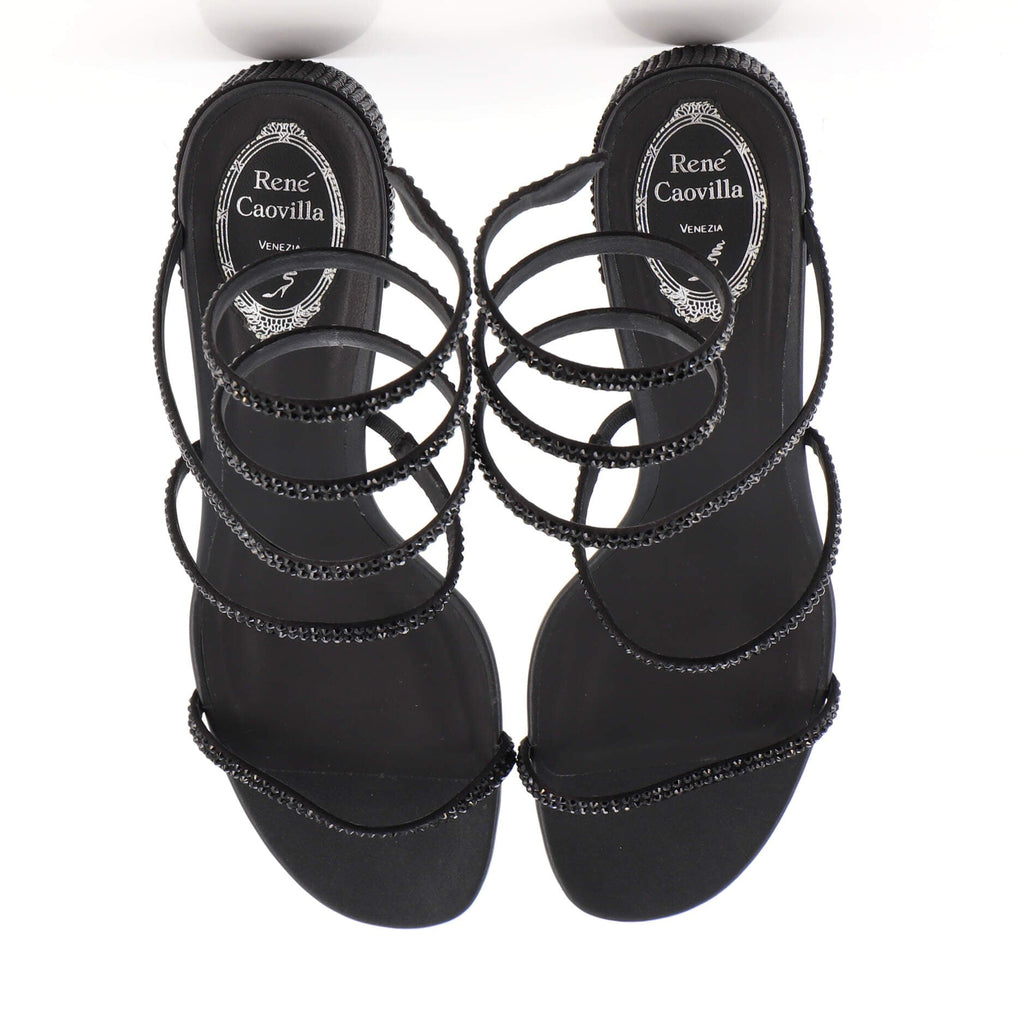 Women's Cleo Wrap Block Heeled Sandals Crystals 40