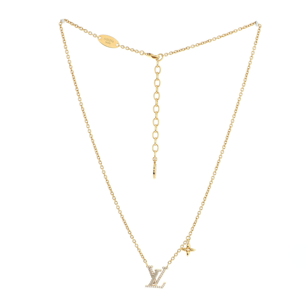 LV Iconic Necklace Metal with Crystals