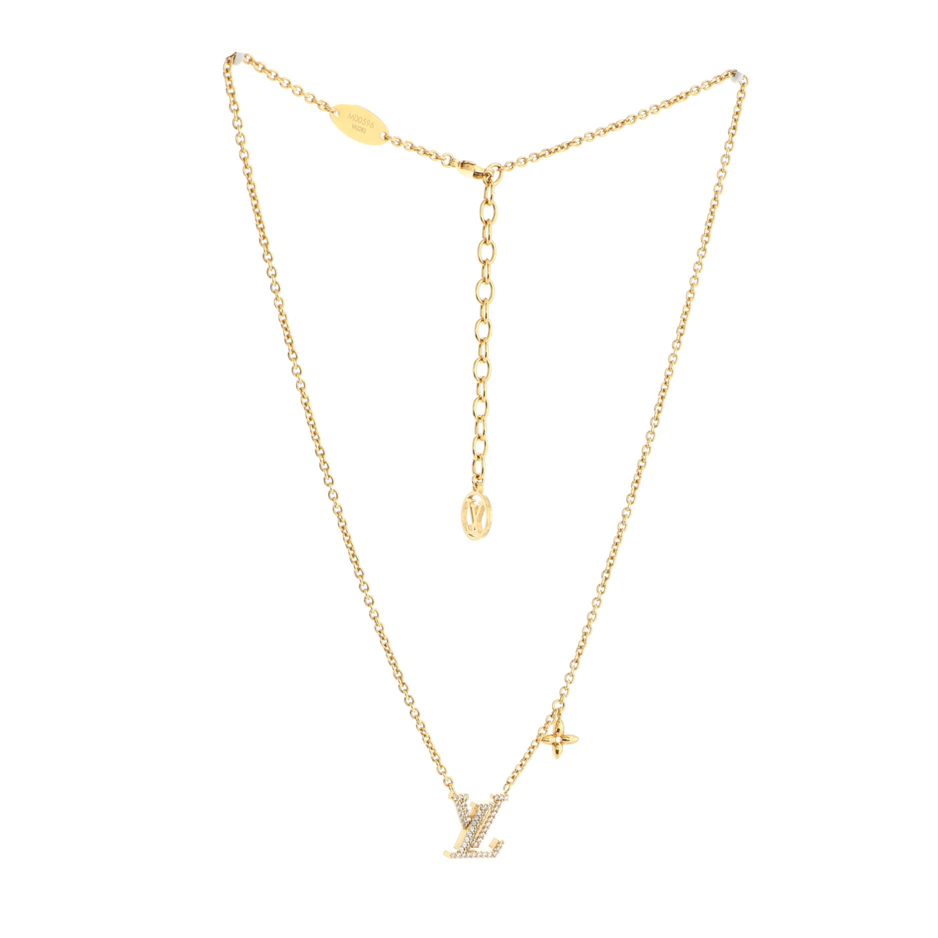 LV Iconic Necklace Metal with Crystals