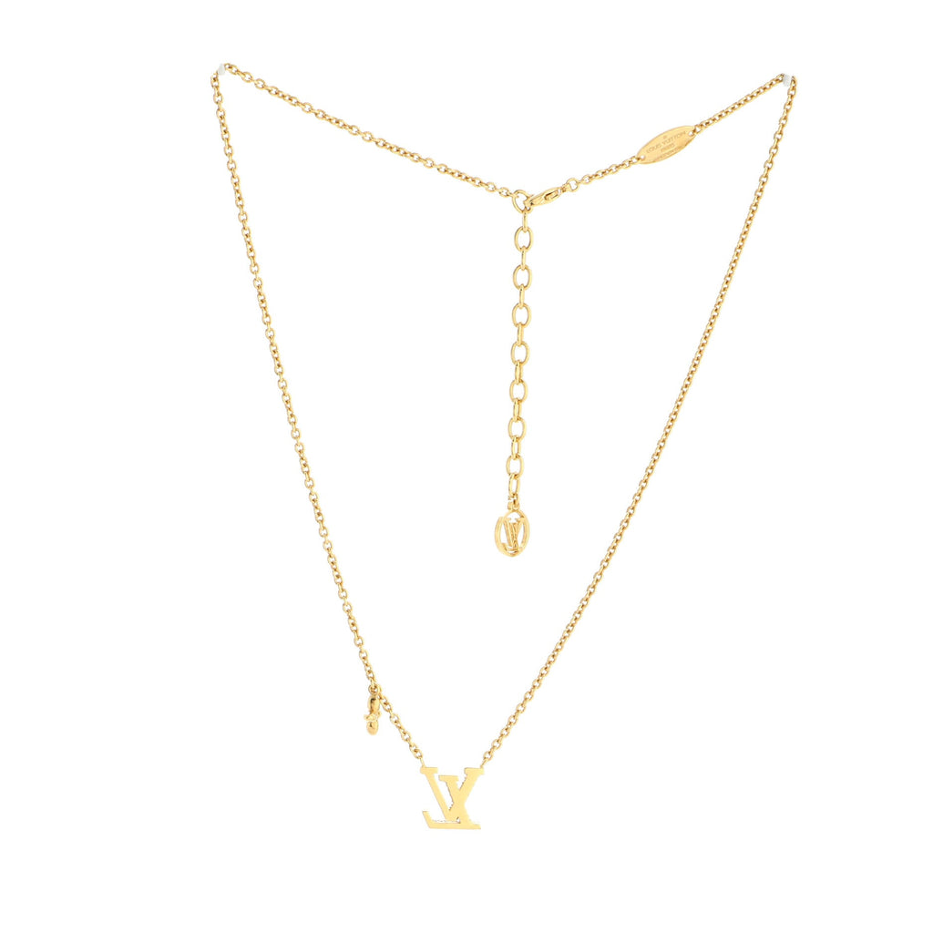 LV Iconic Necklace Metal with Crystals