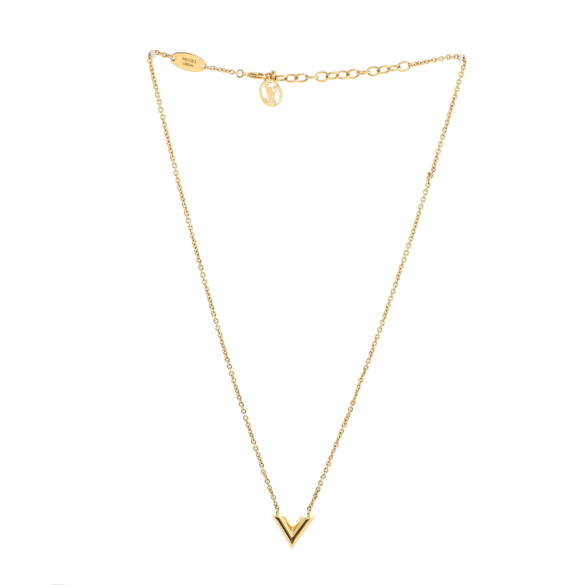 Essential V Necklace Metal