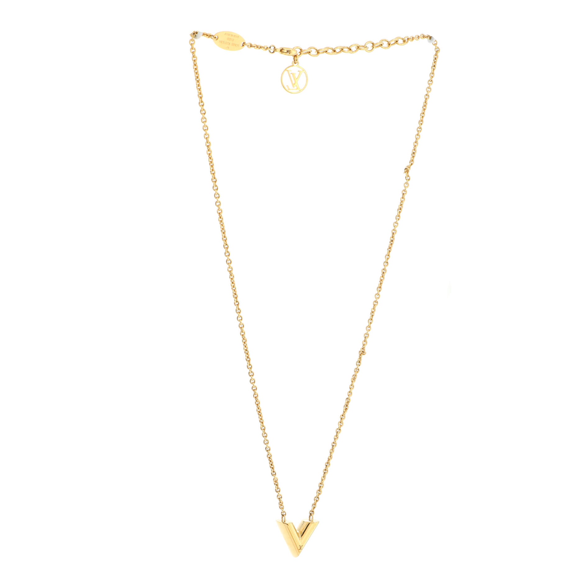 Essential V Necklace Metal