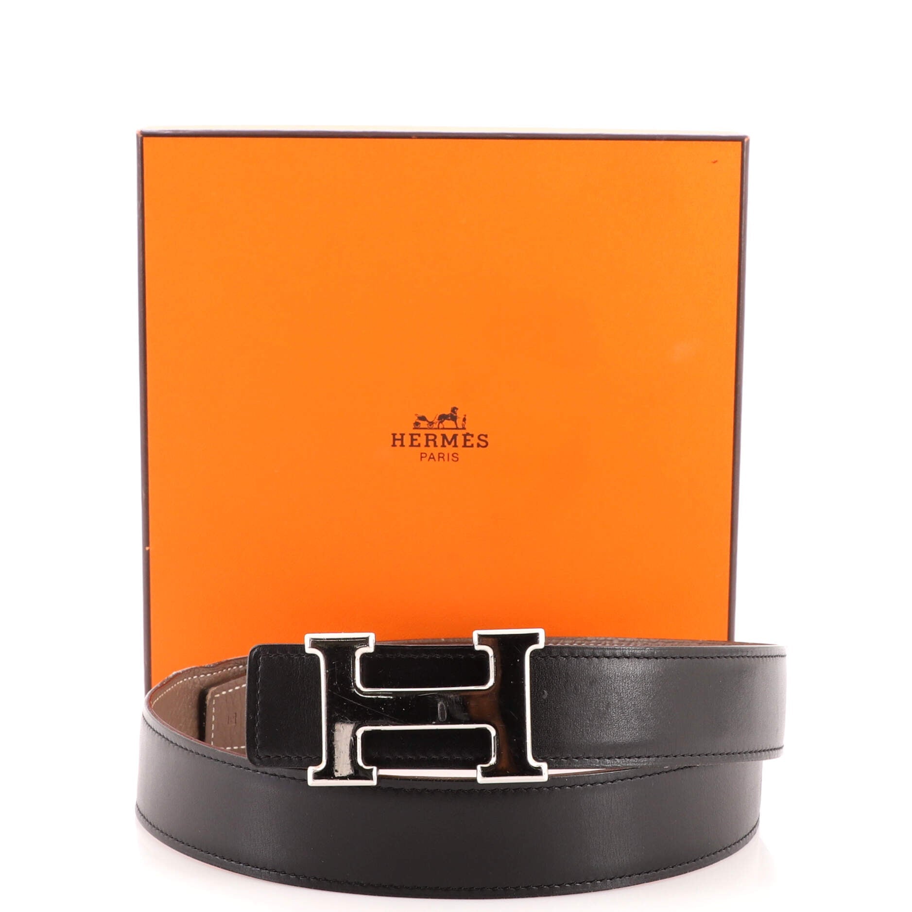 Constance Reversible Belt Leather Medium 85