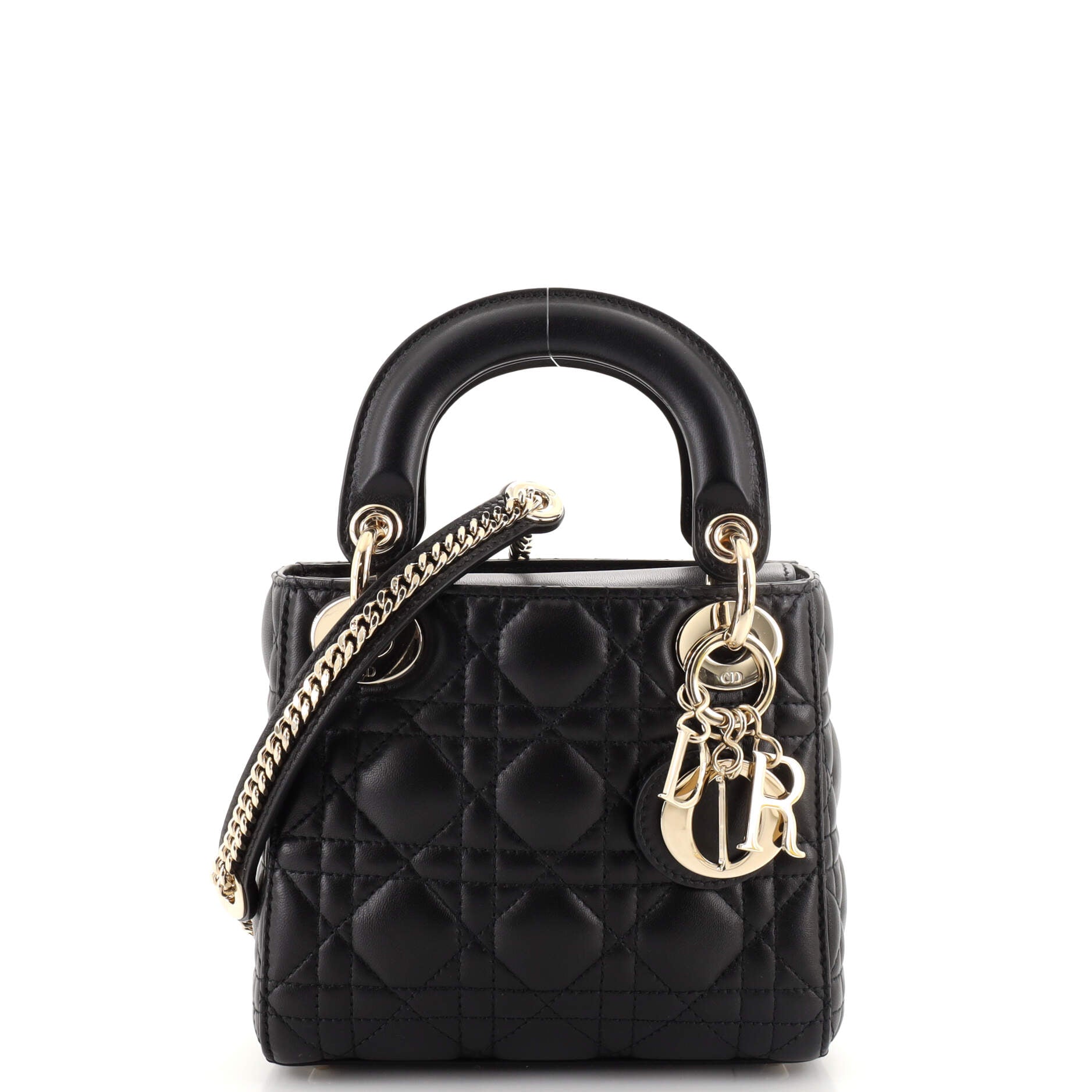 Lady Dior Chain Bag Cannage Quilt Lambskin Mini