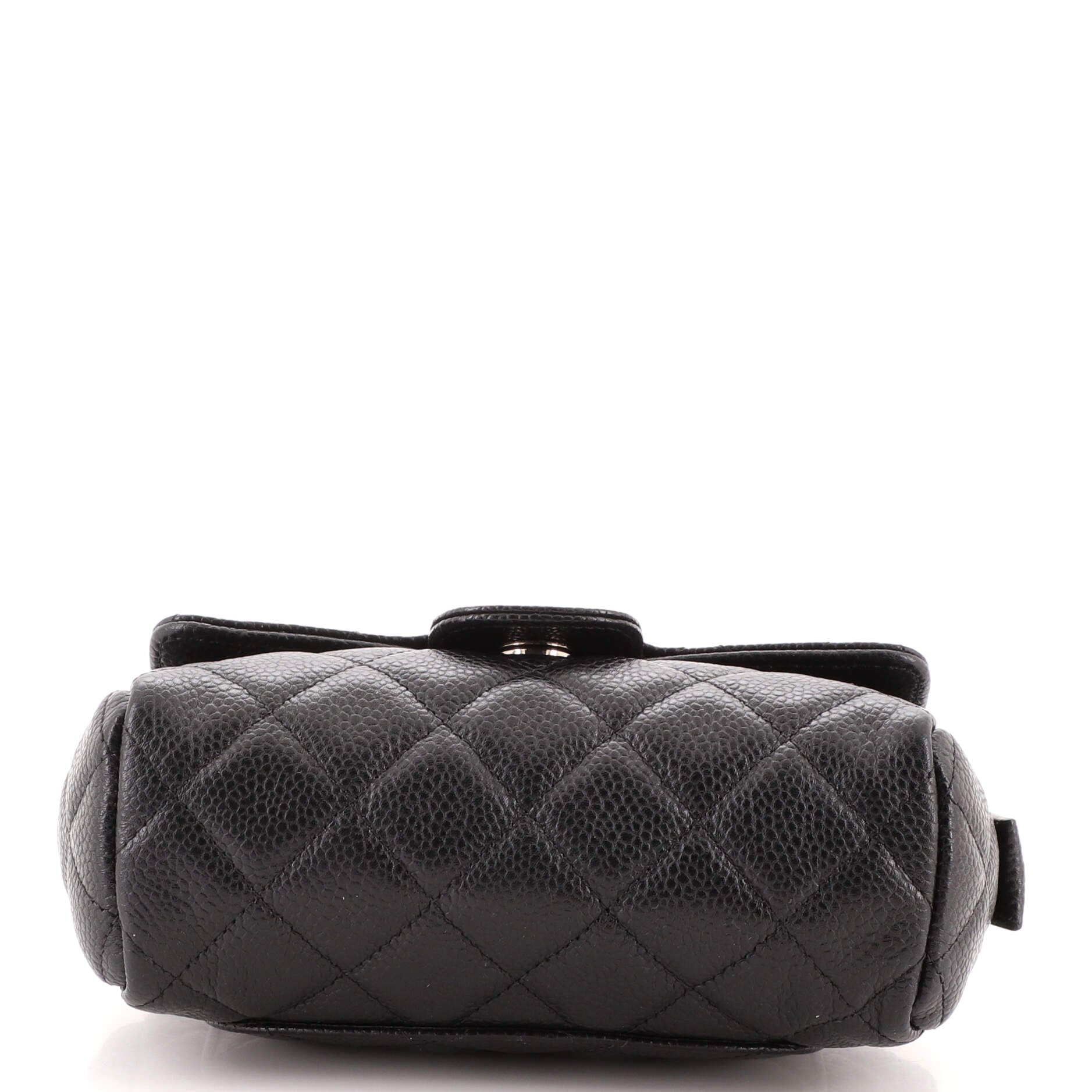 Flap Cosmetic Case Quilted Caviar Small