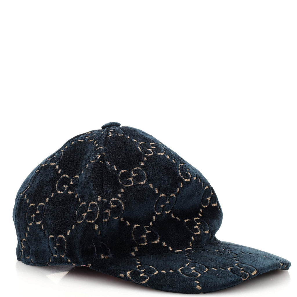 Baseball Cap GG Velvet Small