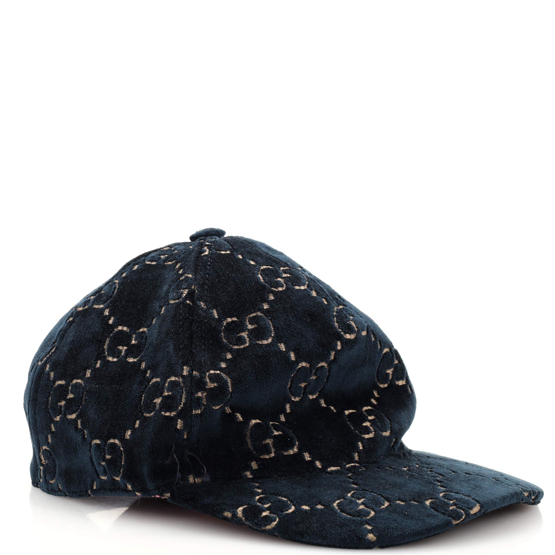 Baseball Cap GG Velvet Small