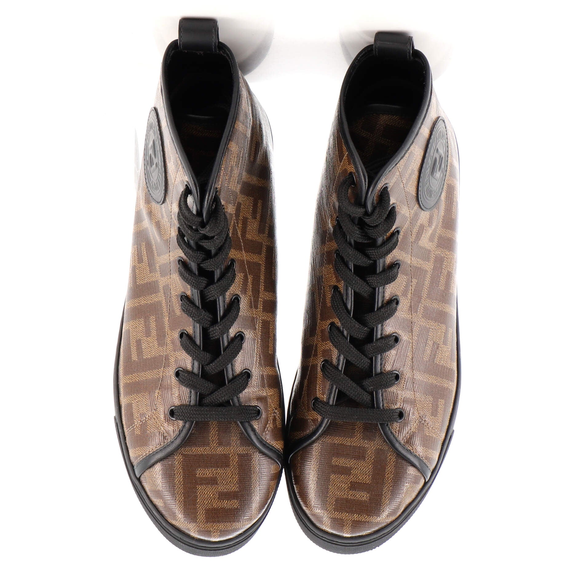 High Top Sneakers Zucca Coated Canvas