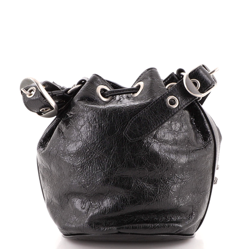 Pom Pon Giant Studs Bag Leather Mini