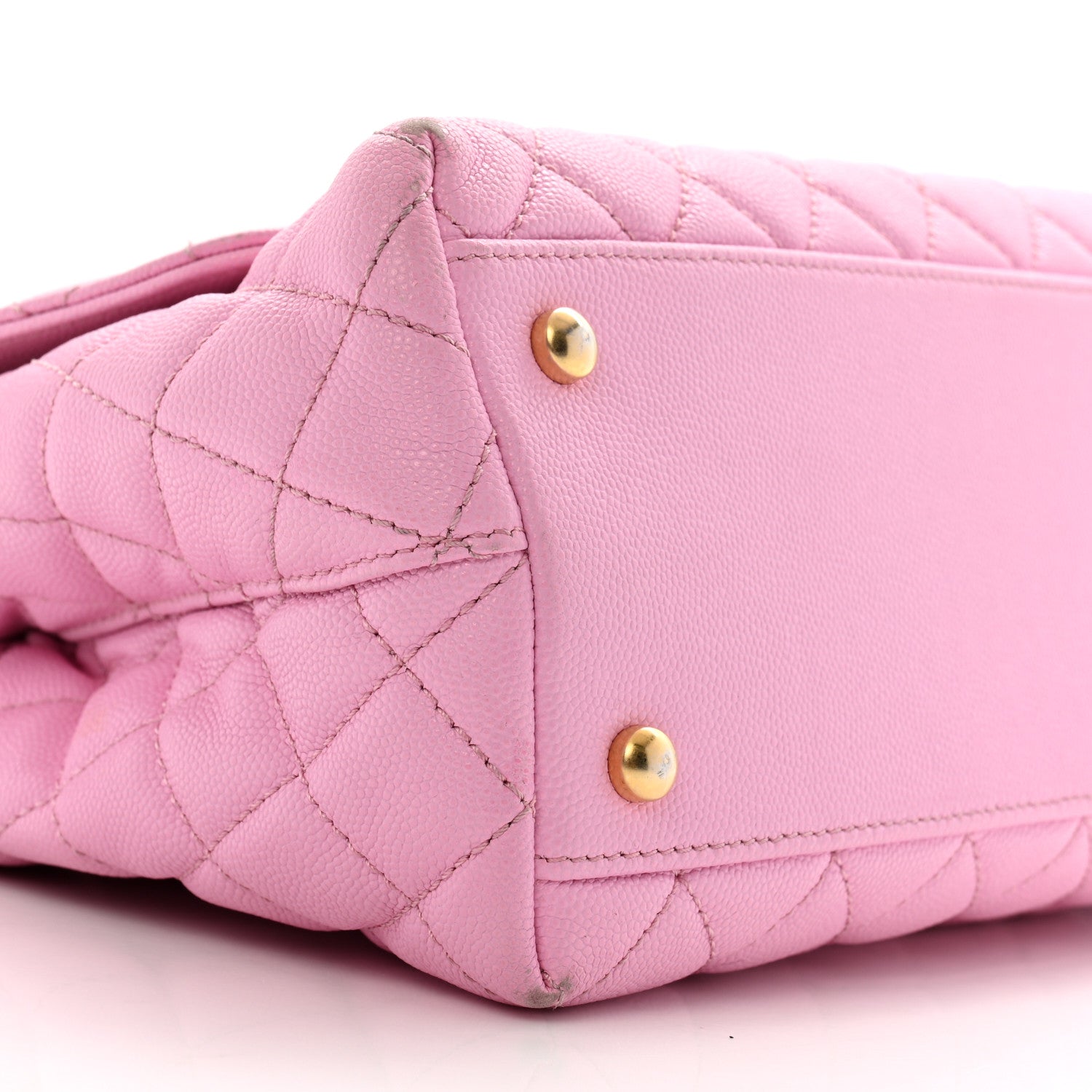 Caviar Quilted Small Coco Chain Handle Flap Lilac
