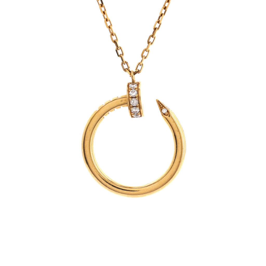 Juste un Clou Pendant Necklace 18K Yellow Gold with Diamonds