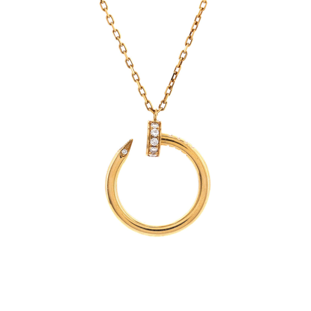 Juste un Clou Pendant Necklace 18K Yellow Gold with Diamonds