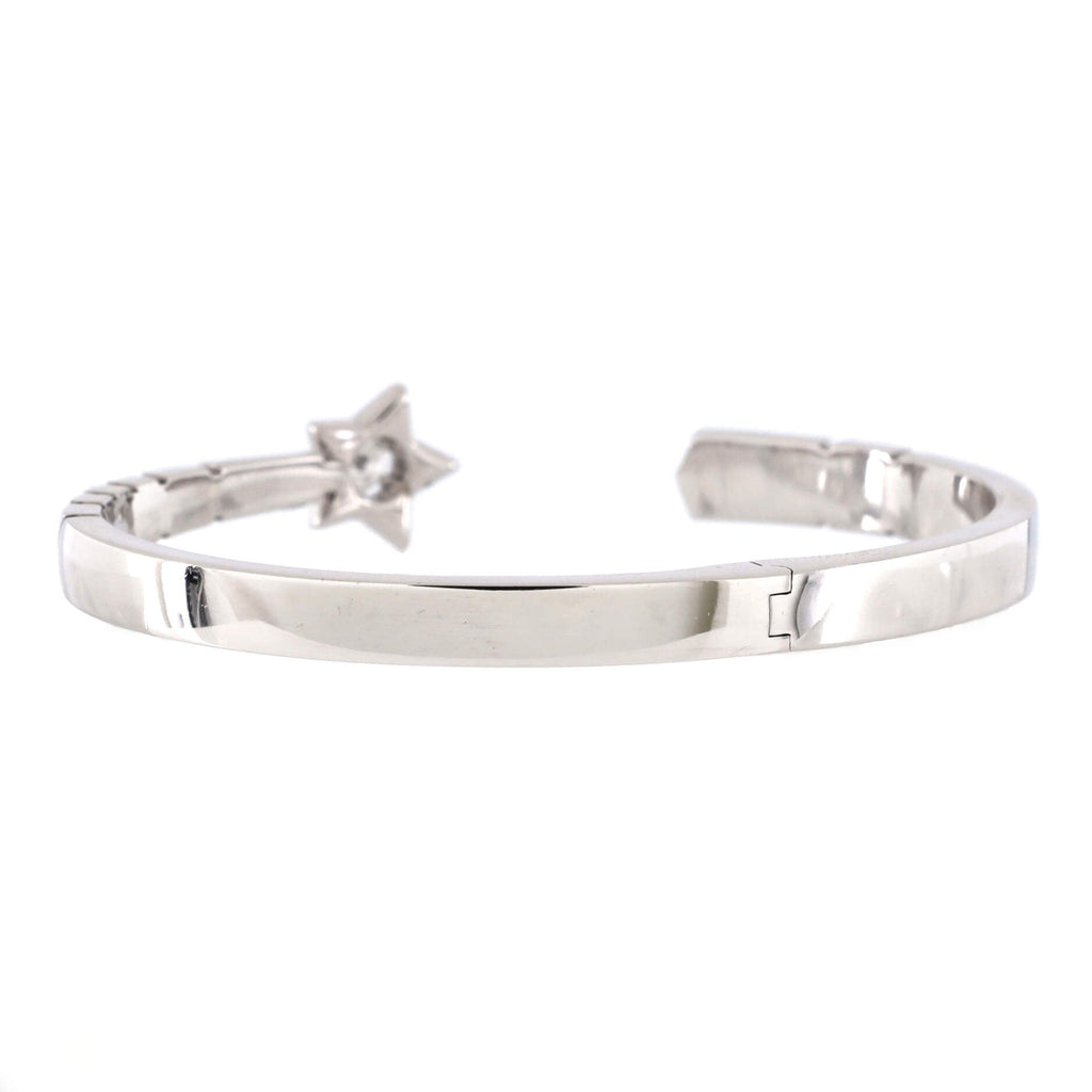 Comete Chevron Bracelet 18K White Gold and Diamonds