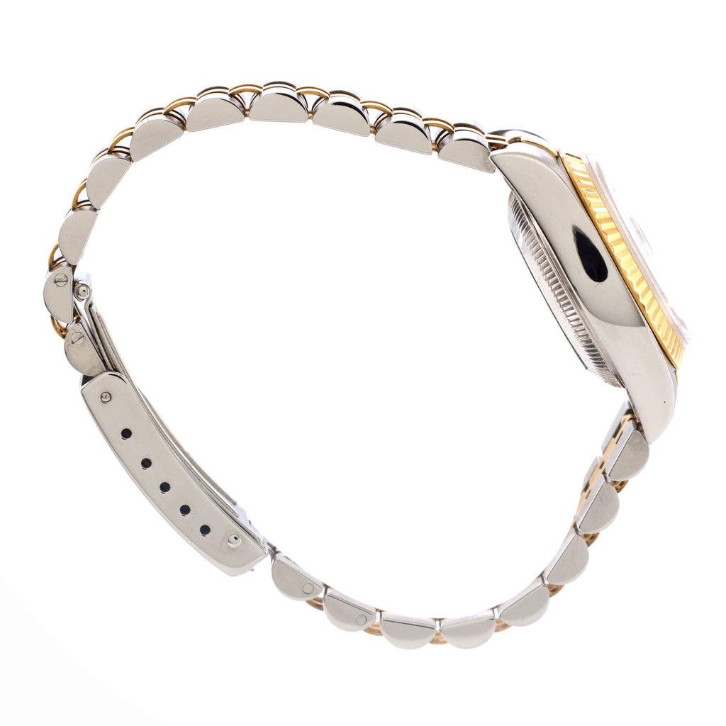 Oyster Perpetual Datejust Automatic Watch Stainless Steel and Yellow Gold with Diamond Markers 26