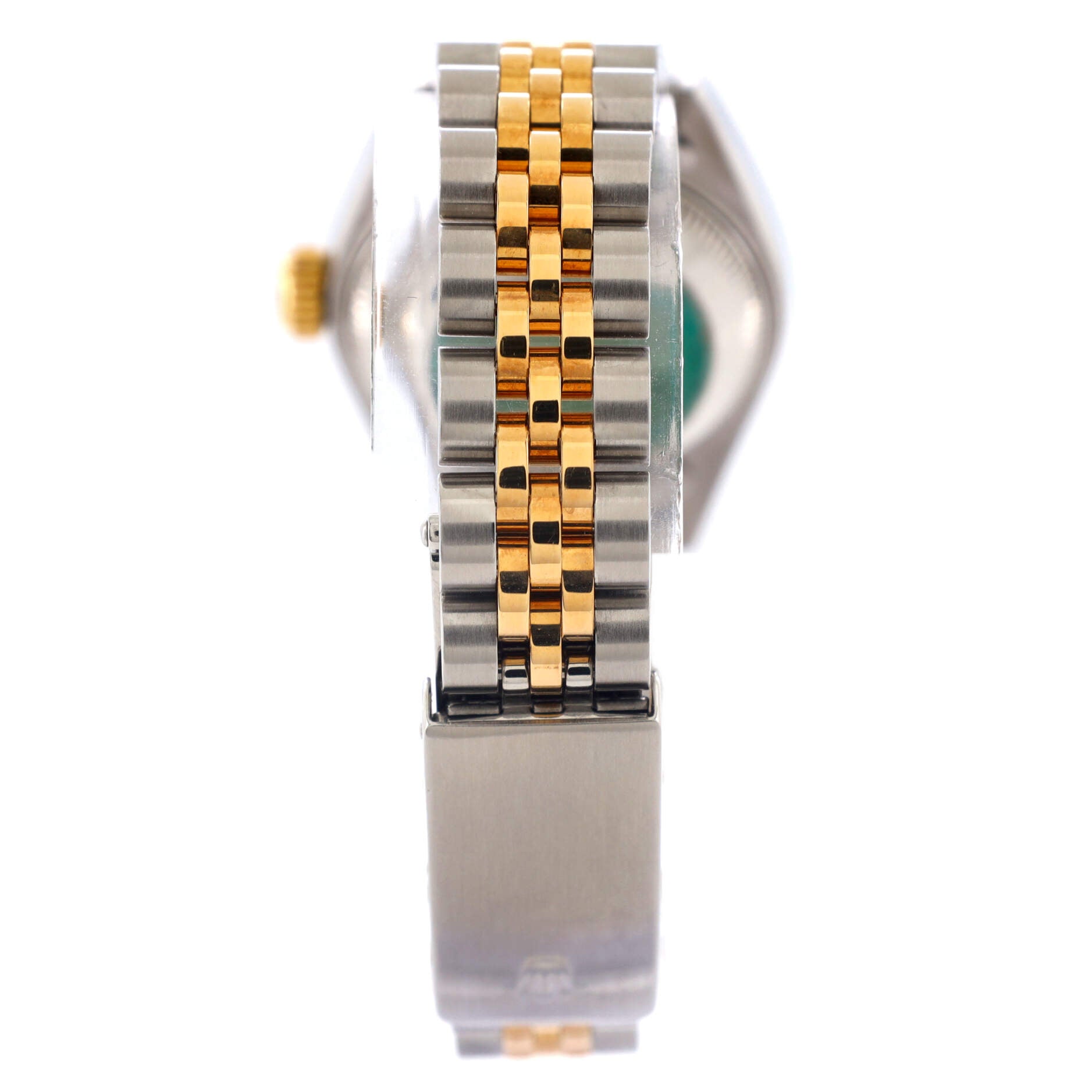 Oyster Perpetual Datejust Automatic Watch Stainless Steel and Yellow Gold with Diamond Markers 26