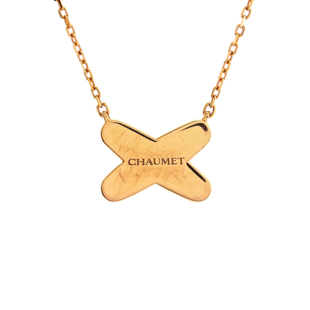 Jeux de Liens Pendant Necklace 18K Rose Gold with Diamonds