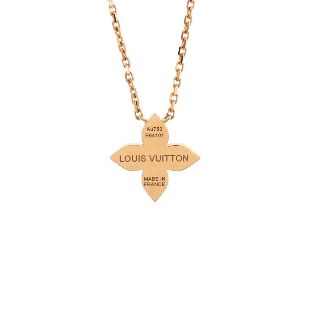 Star Blossom Pendant Necklace 18K Rose Gold and Diamonds