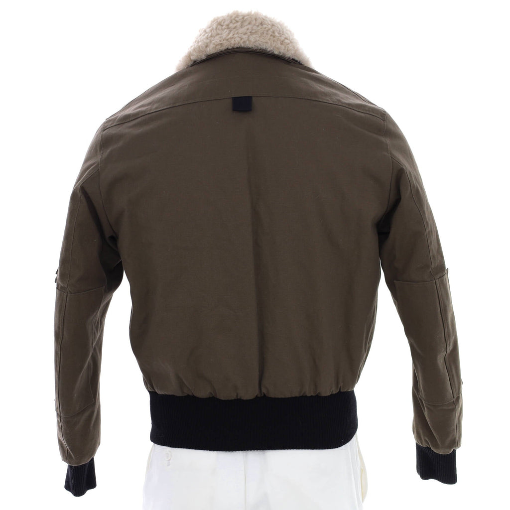 Men's Bad Lieutenant Bomber Jacket Cotton with Shearling