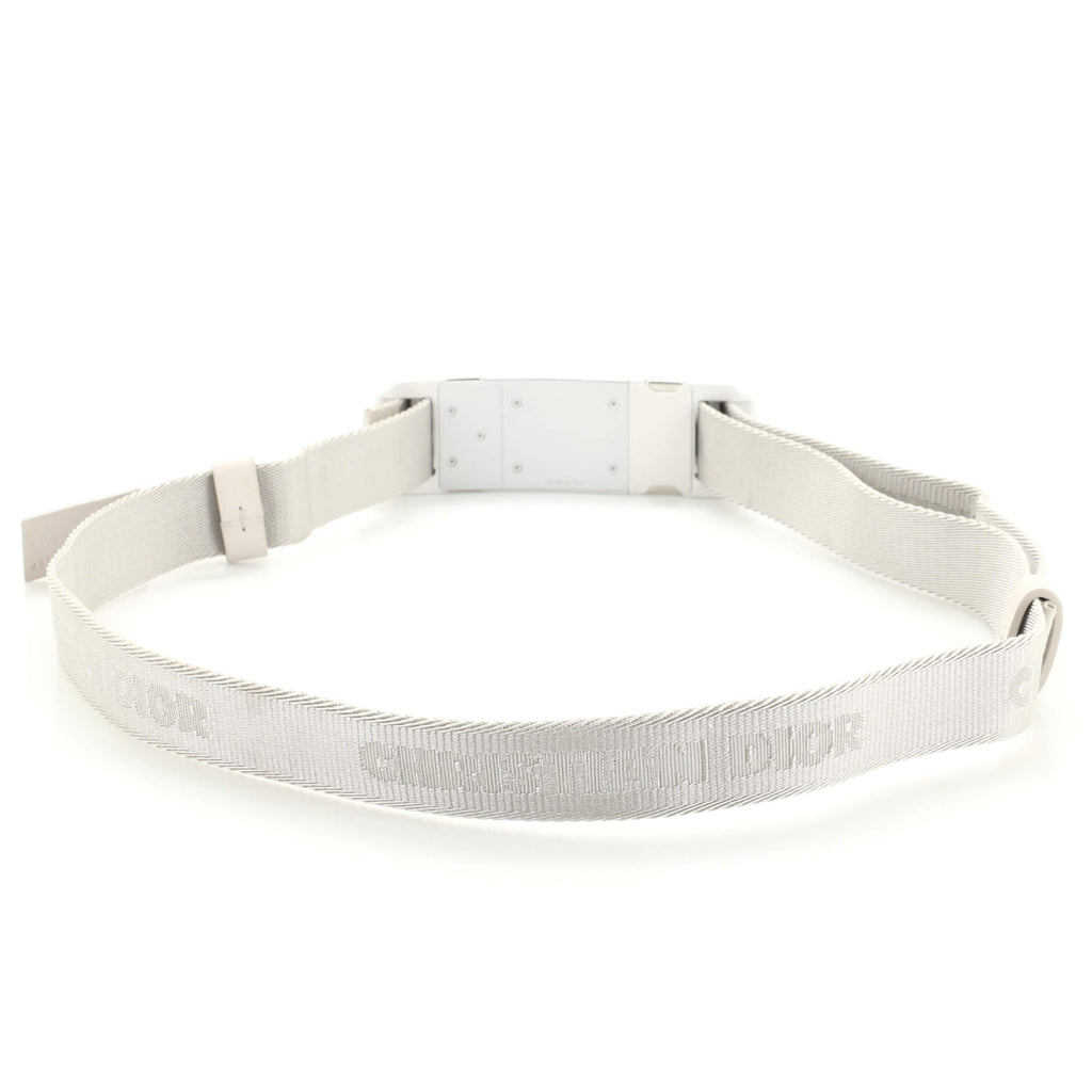 Logo Two Way Buckle Belt Canvas Thin 50