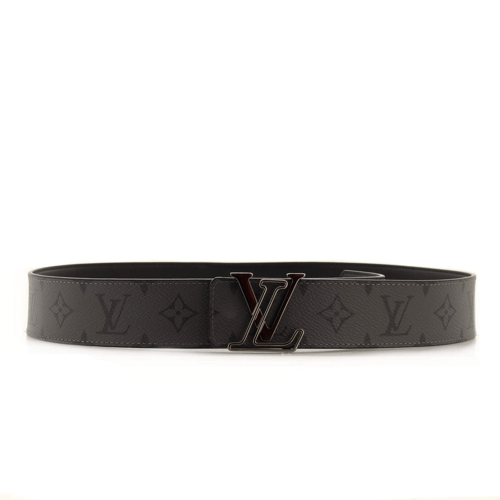 LV Initiales Reversible Belt Reverse Monogram Eclipse Canvas Wide 95