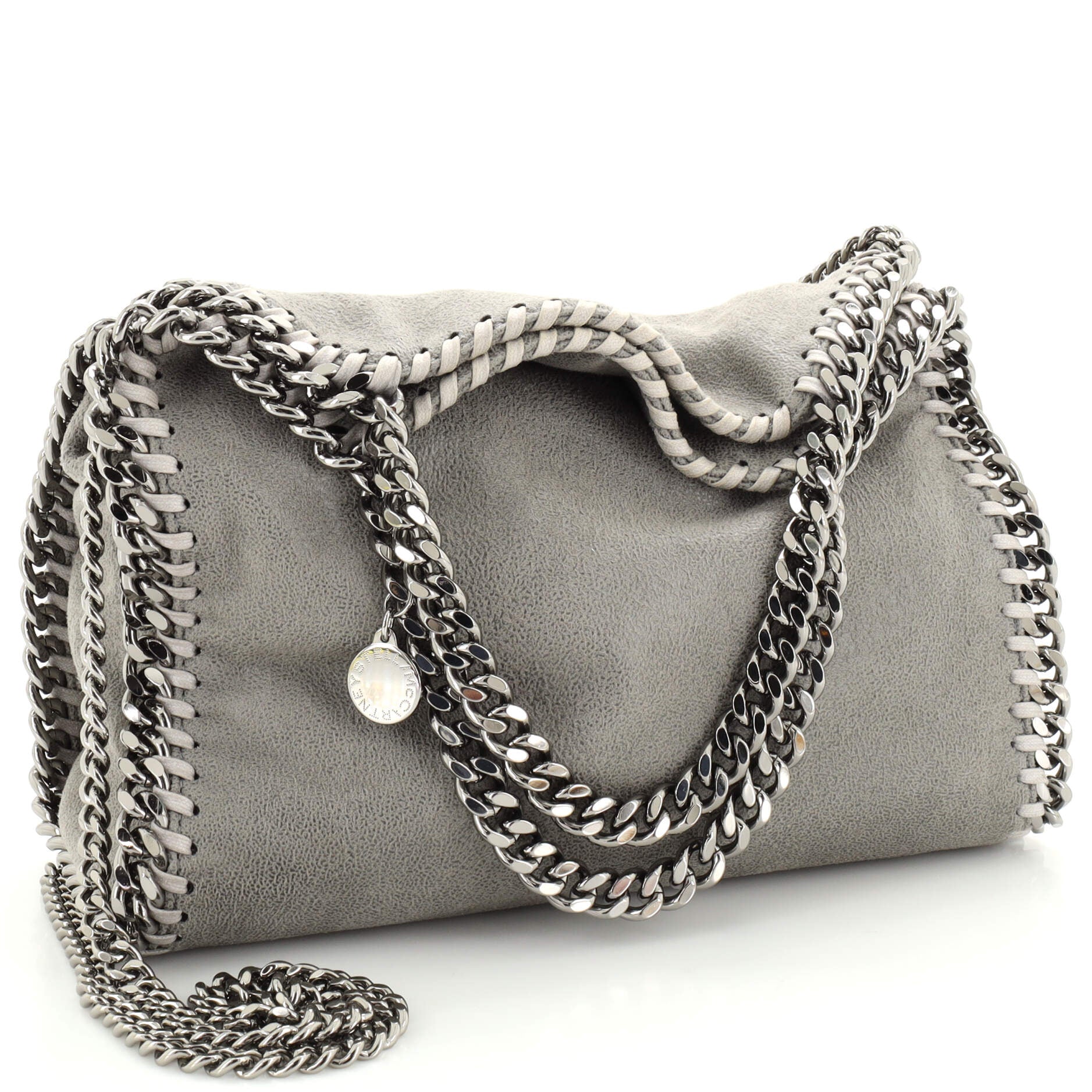 Falabella Fold Over Crossbody Bag Shaggy Deer Mini