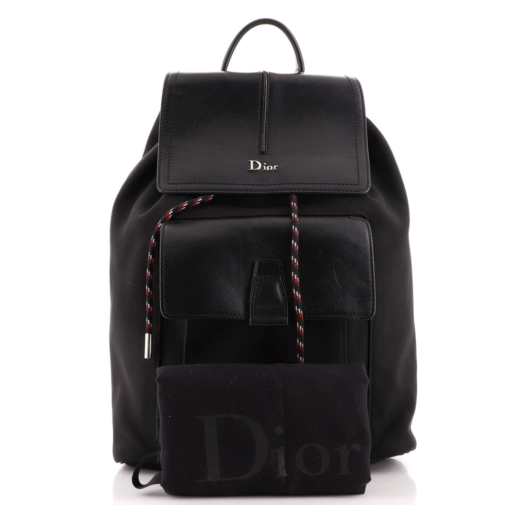 Motion Backpack Nylon and Leather Mini