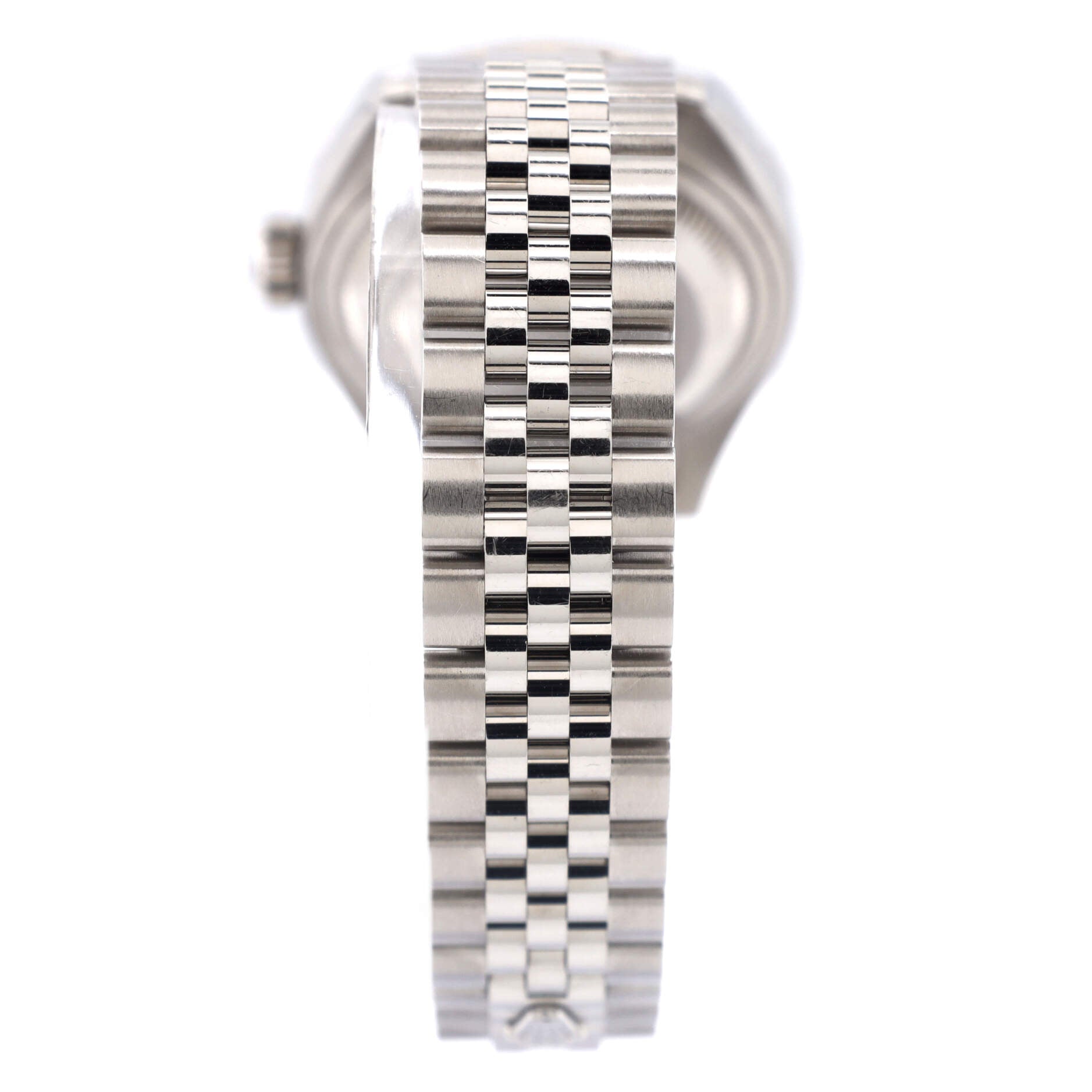 Oyster Perpetual Datejust Automatic Watch Stainless Steel and White Gold with Diamond Bezel and Markers 28