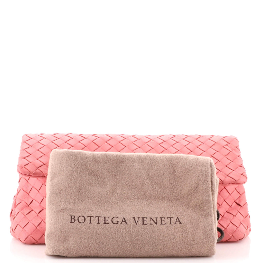 Compartment Flap Clutch Intrecciato Nappa Medium