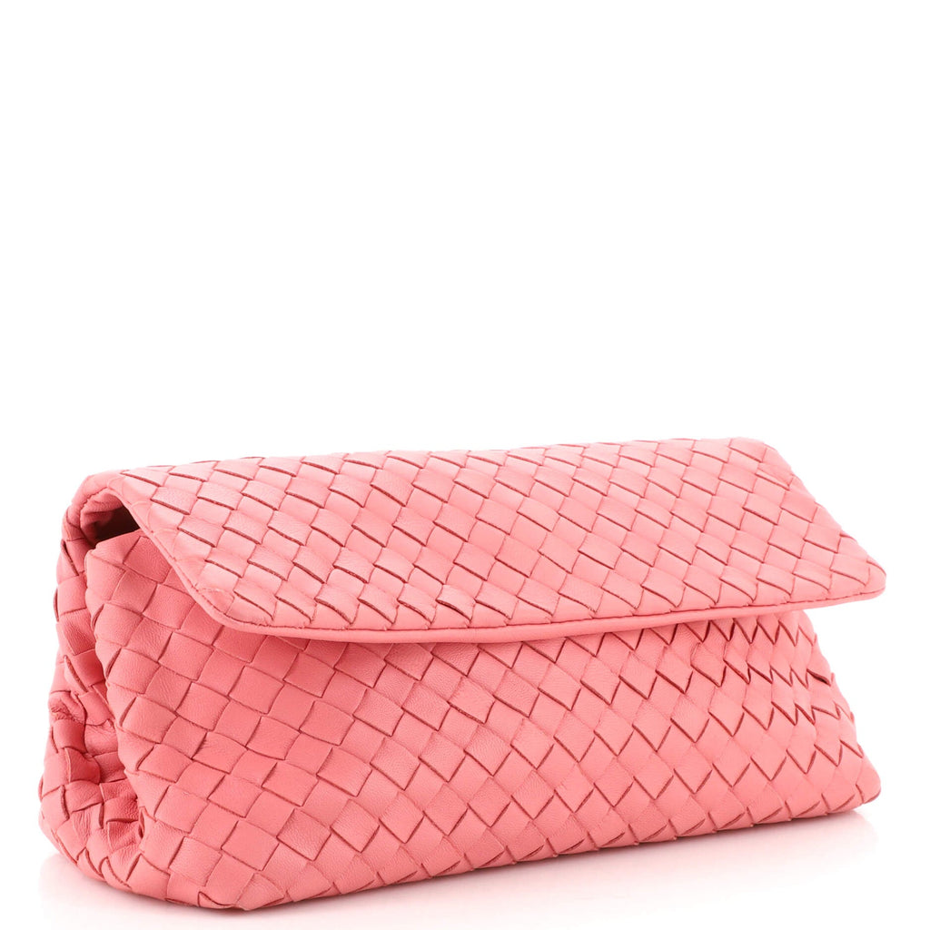 Compartment Flap Clutch Intrecciato Nappa Medium